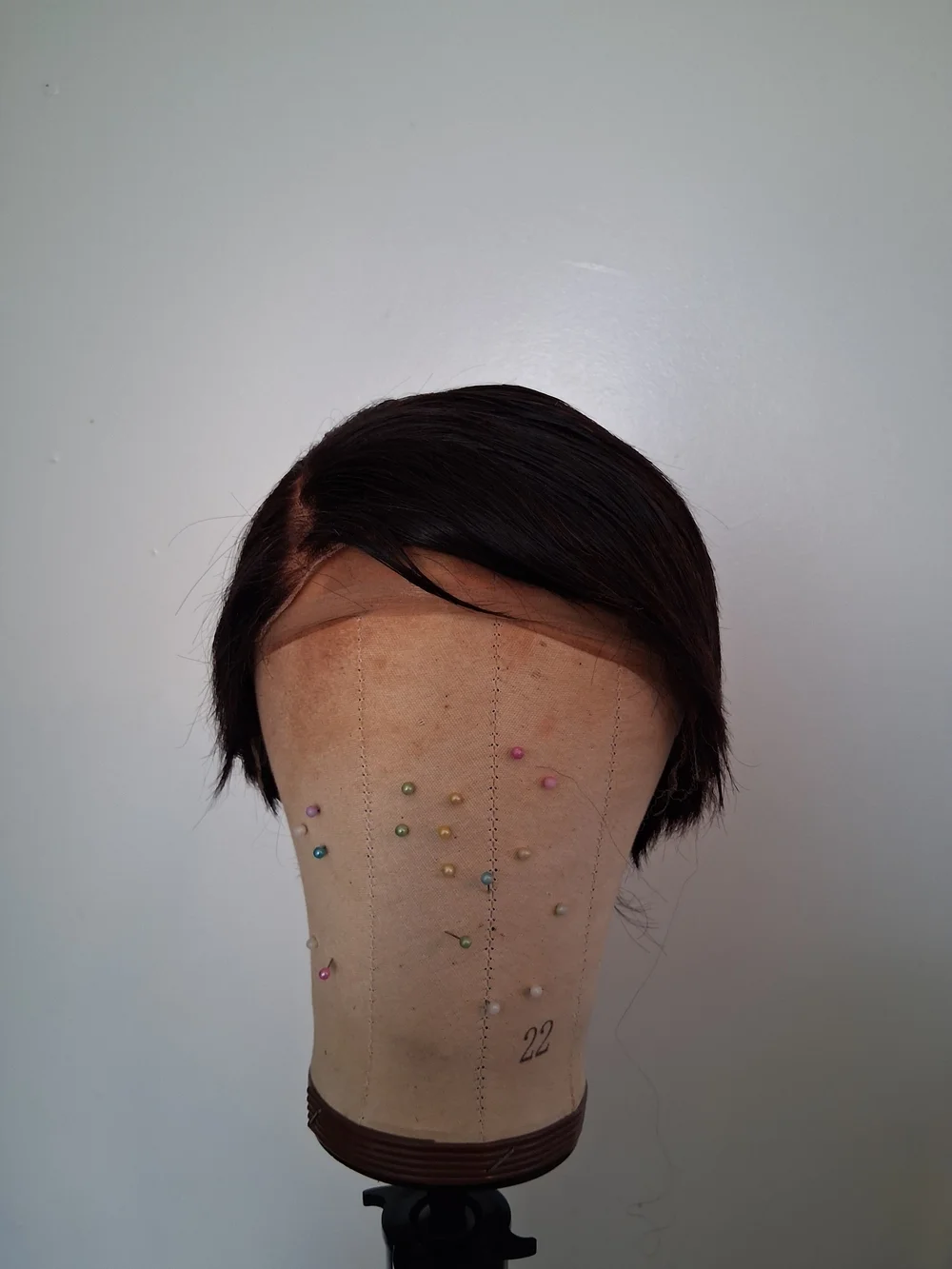 Short Straight Lace Front Wig in Dark Brown